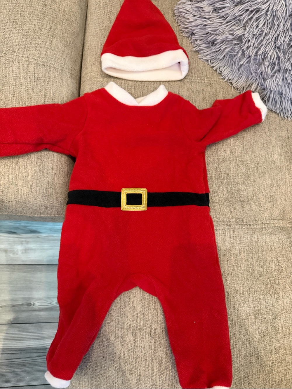 H&M Red Santa One-Piece with Hat